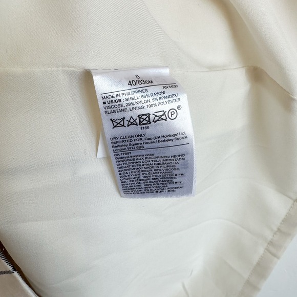 Banana Republic | Windowpane Business Sleeveless Sheath Midi Dress White Black 0 - Picture 6 of 6